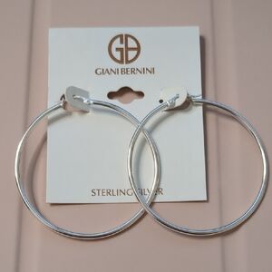 Giani Bernini 50mm Sterling Silver Hoop Earrings